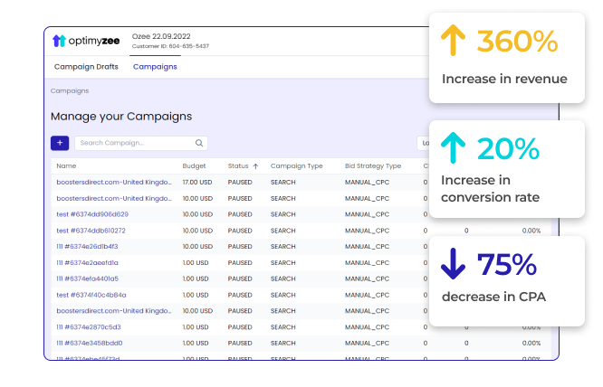 Search Campaign Dashboard