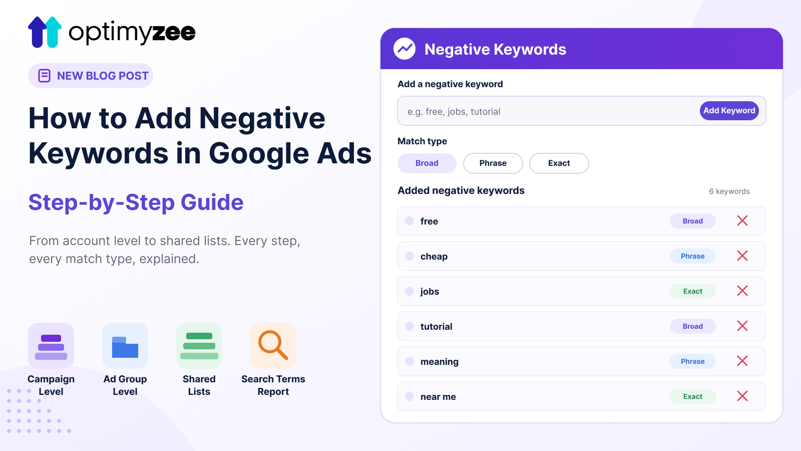 How to Add Negative Keywords in Google Ads (Step-by-Step) - post image