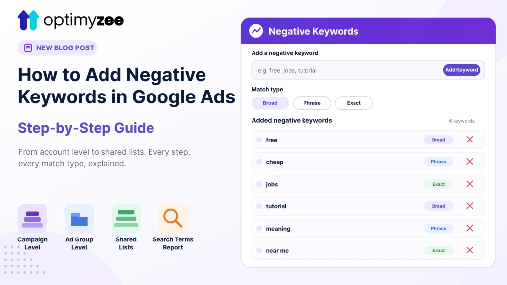 How to Add Negative Keywords in Google Ads (Step-by-Step)